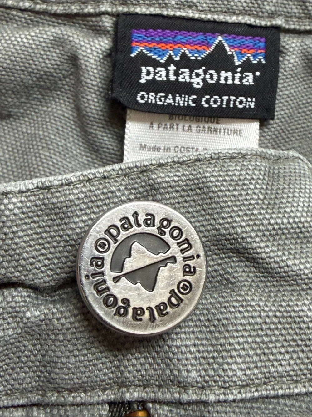 Patagonia Womens Shorts 8 Gray Organic Cotton Hiking Outdoor Utility Gorpcore - Picture 6 of 16